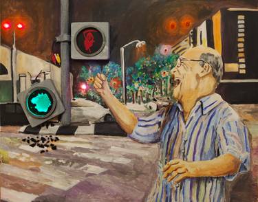 Original Conceptual Mortality Mixed Media by Gagosh Street Artist 