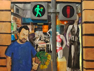 Original Conceptual Love Mixed Media by Gagosh Street Artist 