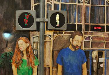 Original Conceptual Love Mixed Media by Gagosh Street Artist 