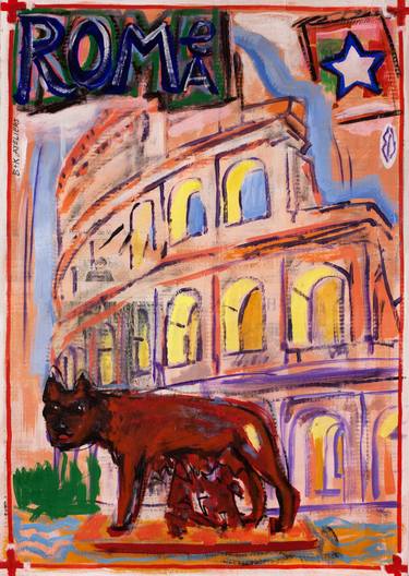 Original Pop Art Cities Paintings by Borai Kahne Ateliers