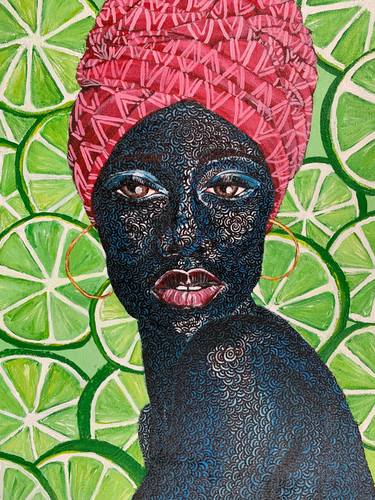 Original Contemporary Women Mixed Media by Leonard Amimo