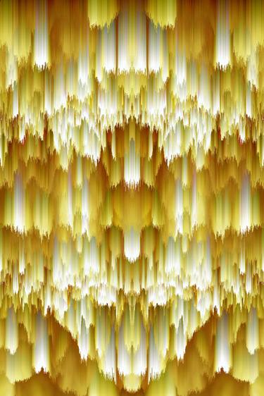 Original Algorithmic Abstract Mixed Media by Giulia Filippi