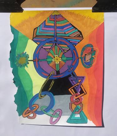 Original Conceptual Science/Technology Mixed Media by Donald Joski