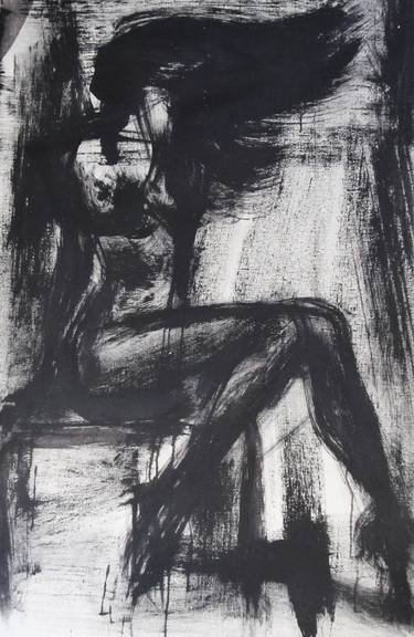 Original Color Field Painting Women Painting by Jarmo Korhonen