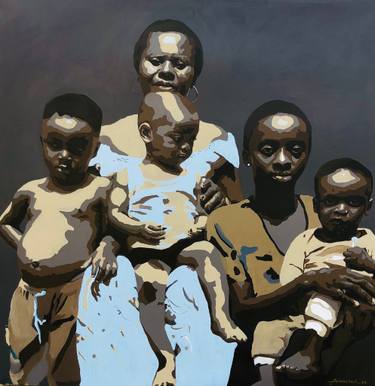 Original Conceptual Family Paintings by Faith Michael