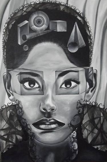 Original Abstract Fashion Painting by Mbeng Pouka