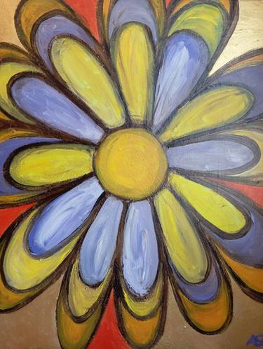 Original Abstract Expressionism Botanic Paintings by Alaitz Sasieta