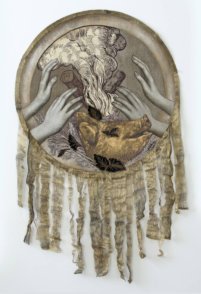 Original Figurative Animal Installation by Caitlin Karolczak