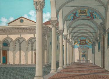 Original Realism Architecture Painting by David Hinchen