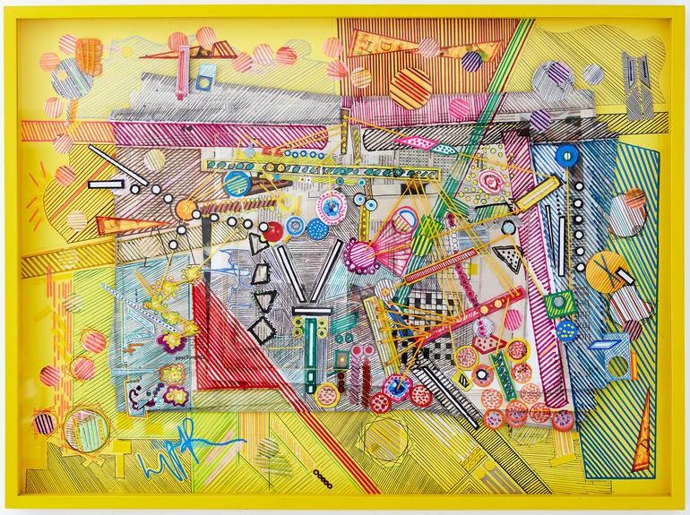 Original Street Art Abstract Collage by Liaqat Rasul