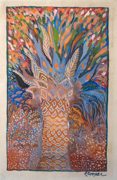 Original Abstract Tree Paintings by Ron Cooper