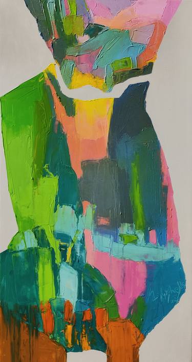 Original Abstract Expressionism Abstract Painting by Abhishek Kumar