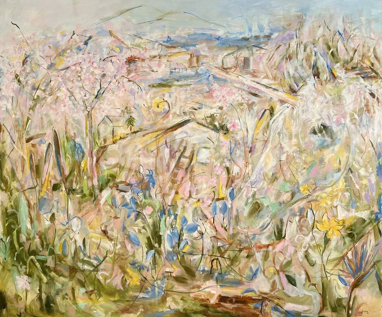 Original Abstract Expressionism Landscape Paintings by Renée Zangara