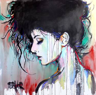 Original Figurative Women Paintings by Loui Jover