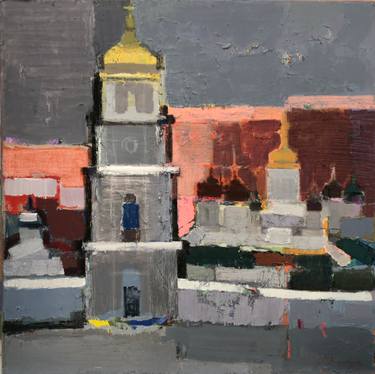 Original Abstract Landscape Painting by Olga Konoshchuk
