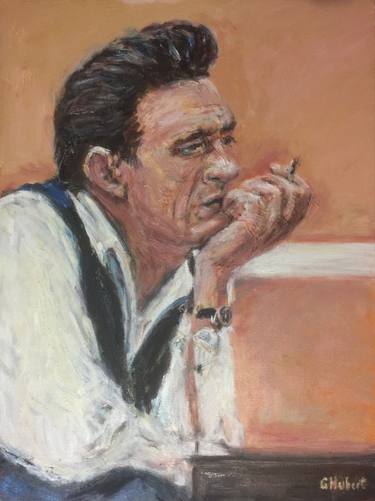 Original Impressionism Celebrity Painting by Gerald Hubert
