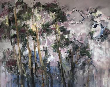 Original Expressionism Landscape Painting by Alina Maksimenko