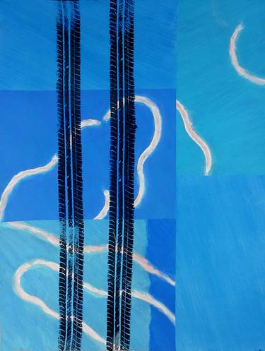 Original Abstract Aerial Paintings by Julien Guibreteau