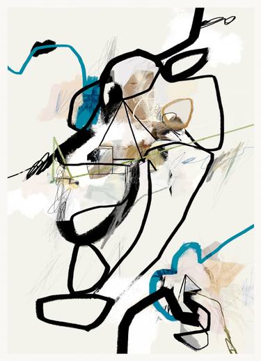Original Abstract Expressionism Nature Mixed Media by Sander Steins