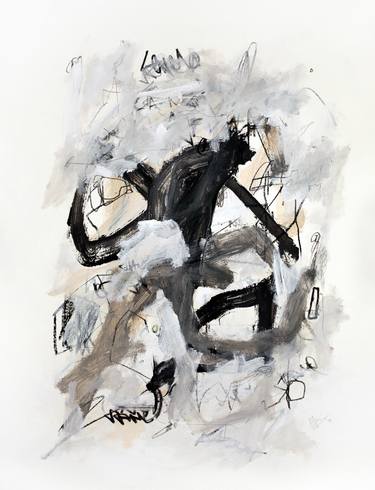 Original Abstract Expressionism Graffiti Drawings by Sander Steins