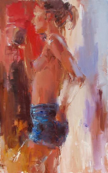 Original Figurative People Paintings by Nelina Trubach-Moshnikova