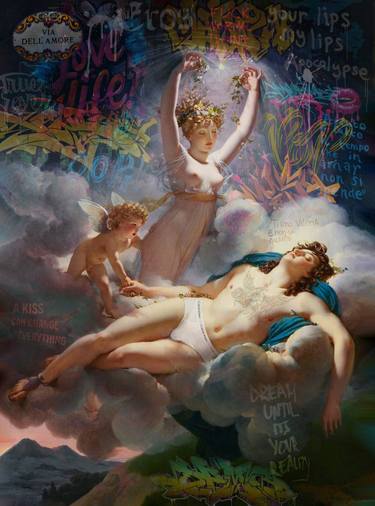 Original Classicism Classical Mythology Mixed Media by Marco Battaglini