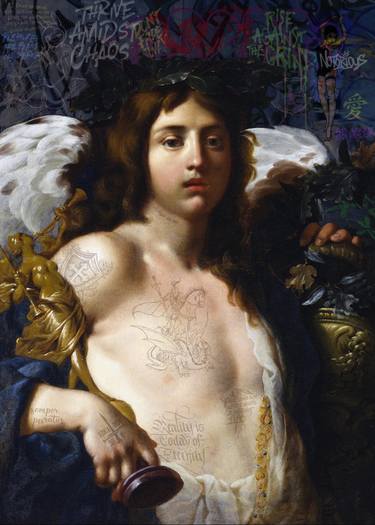 Original Classicism Classical Mythology Mixed Media by Marco Battaglini