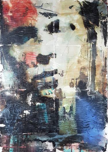 Original Abstract Expressionism Pop Culture/Celebrity Mixed Media by Paul Lovering