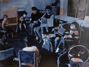 Original Figurative Education Paintings by Paula Solís Burgos