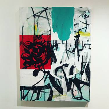 Original Abstract Expressionism Abstract Painting by Harold Hollingsworth