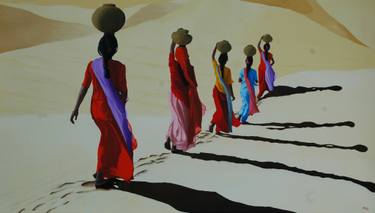 Original Realism People Painting by Peter Seminck