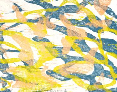 Original Abstract Nature Printmaking by Hiroko Imada