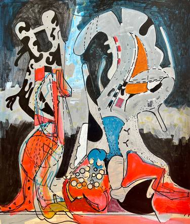 Original Abstract Expressionism Classical mythology Drawings by Jim Harris