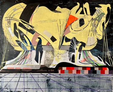 Original Abstract Architecture Paintings by Jim Harris