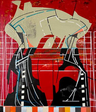 Original Abstract Technology Paintings by Jim Harris