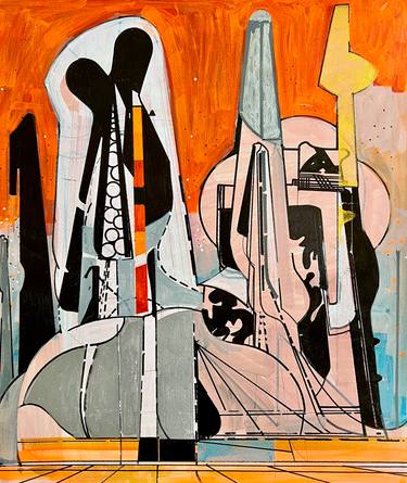 Original Abstract Architecture Drawings by Jim Harris