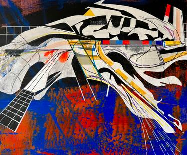 Original Abstract Science/Technology Paintings by Jim Harris