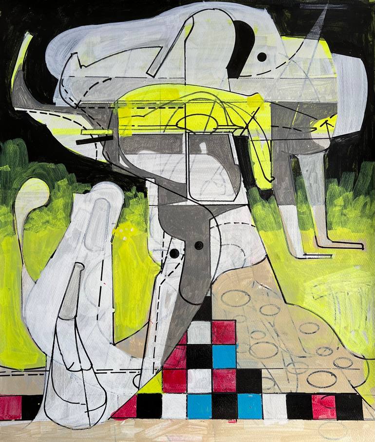 Print of Abstract Science/Technology Drawings by Jim Harris