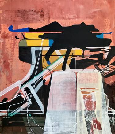 Original Abstract Technology Paintings by Jim Harris