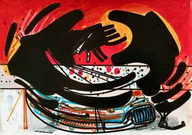 Original Abstract Technology Drawings by Jim Harris