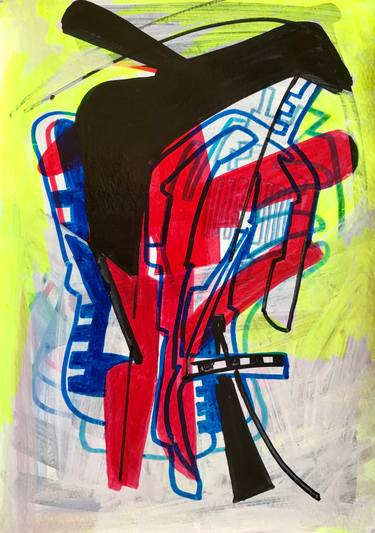 Original Abstract Technology Drawings by Jim Harris