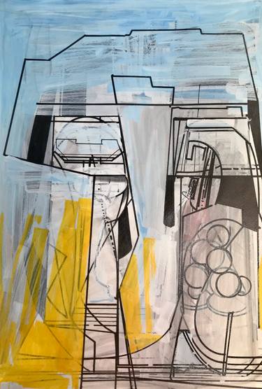 Original Abstract Architecture Drawings by Jim Harris