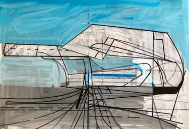 Original Abstract Architecture Drawings by Jim Harris