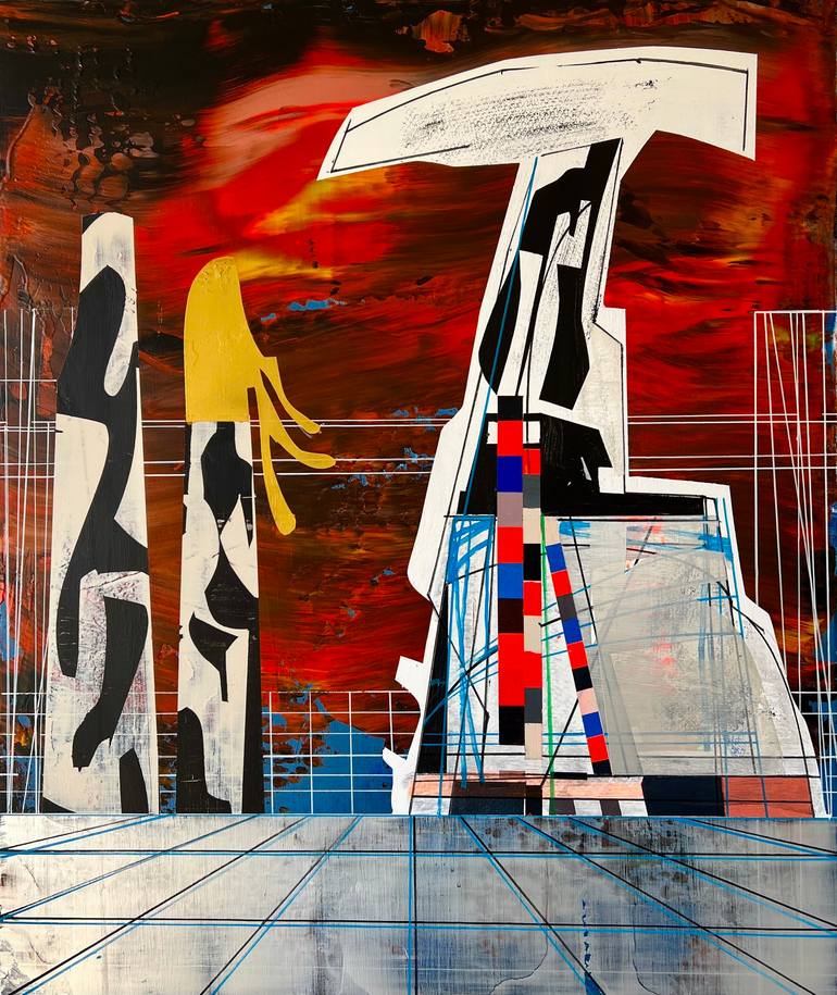 Print of Abstract Architecture Paintings by Jim Harris