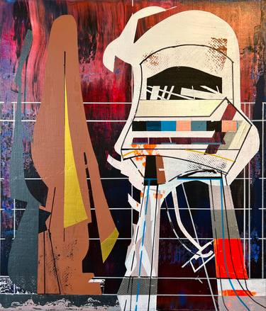 Original Abstract Architecture Paintings by Jim Harris