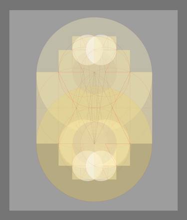 Original Abstract Geometric Digital by Duc Ly