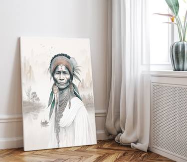 Original Contemporary Portrait Printmaking by Maria Szollosi