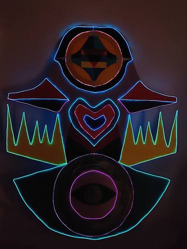 Original Abstract Light Sculpture by Sonia Ben Achoura