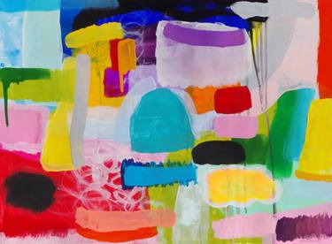 Original Abstract Expressionism Abstract Paintings by Mary Robertson