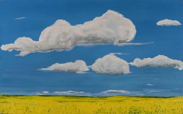 Original Impressionism Landscape Painting by Sharon Erlichman